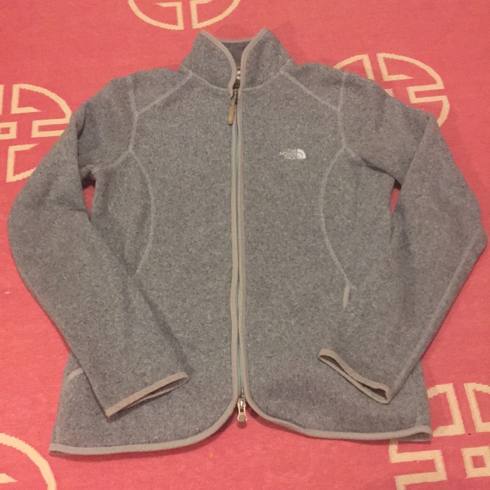"The North Face" light blue fleece